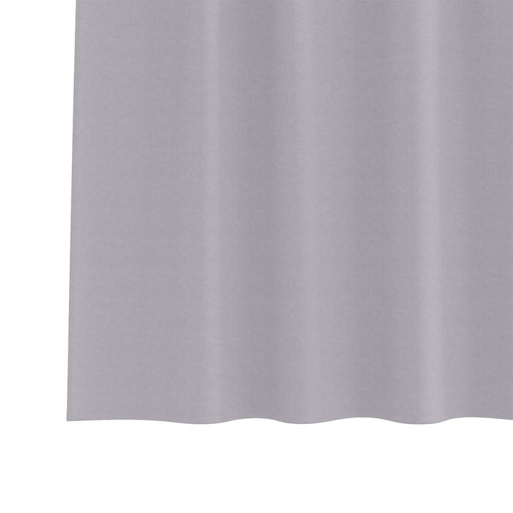 Mørklægningsgardiner med ringe 2 stk. Metal Grå 175 x 140 cm