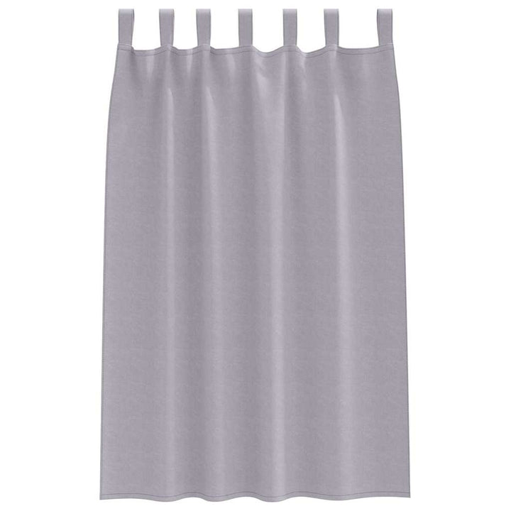 Mørklægningsgardiner med ringe 2 stk. Metal Grå 175 x 140 cm