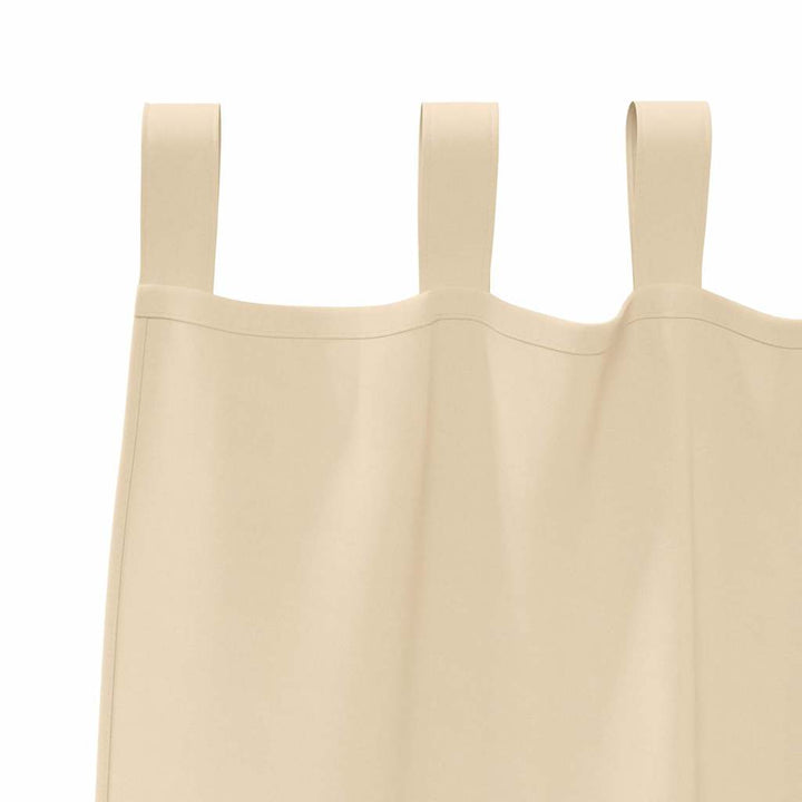 Mørklægningsgardiner med ringe 2 stk. Cremefarvet 260 x 140 cm