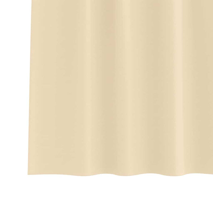 Mørklægningsgardiner med ringe 2 stk. Cremefarvet 260 x 140 cm