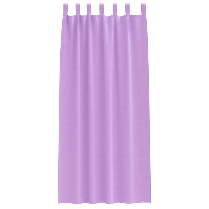 Mørklægningsgardiner med ringe 2 stk. Lilla 260 x 140 cm
