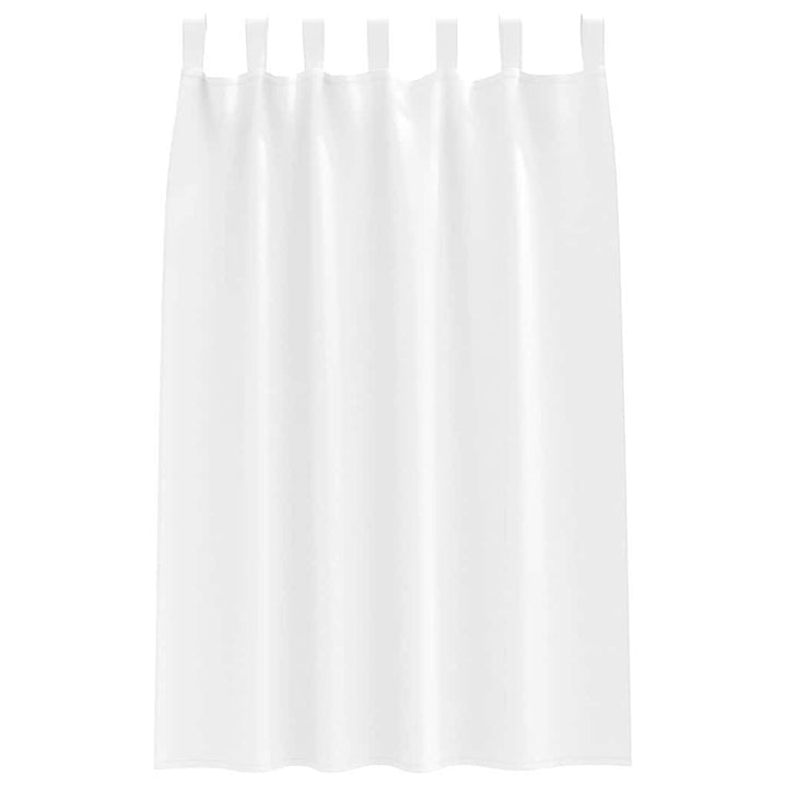 Mørklægningsgardiner med ringe 2 stk. Ren Hvid 175 x 140 cm