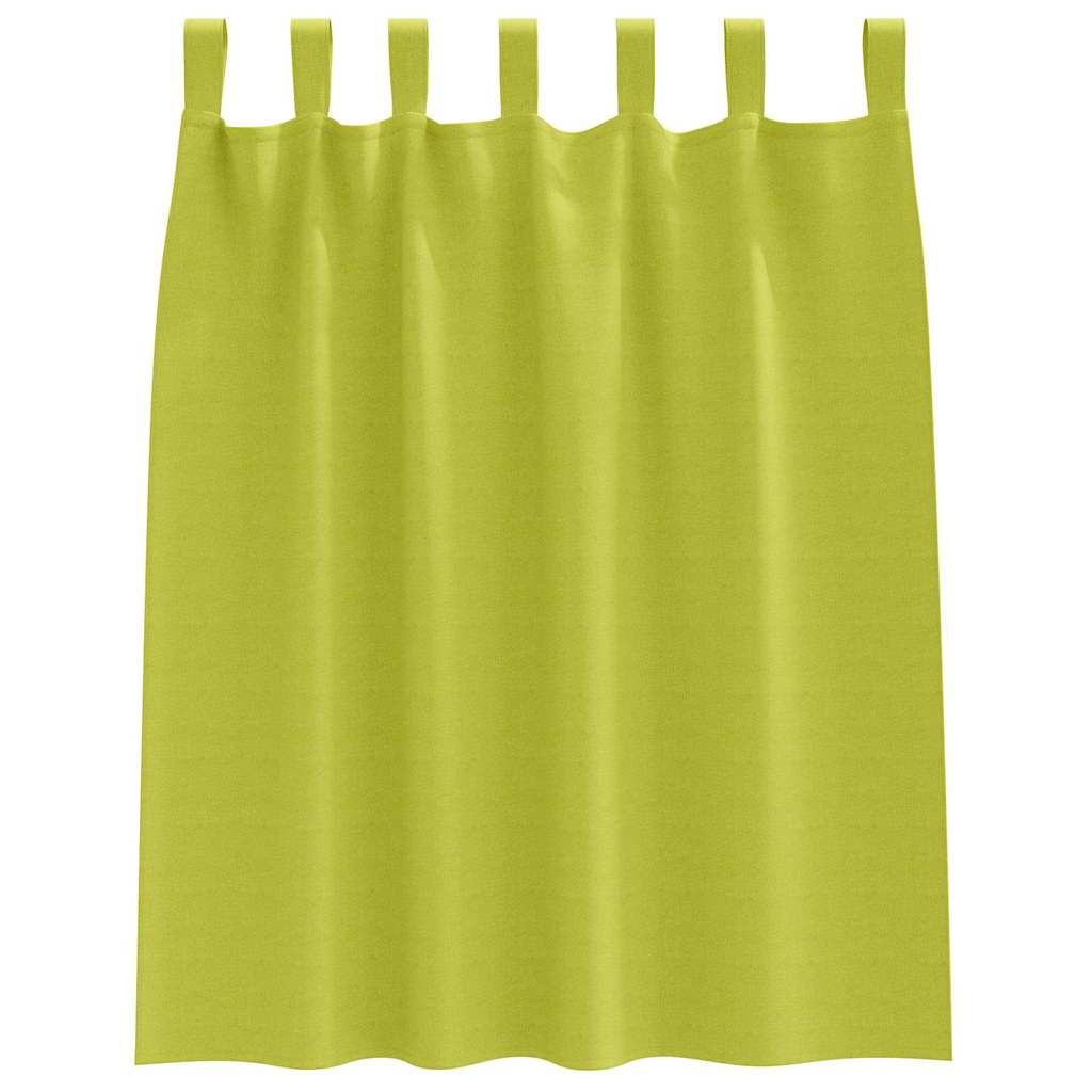 Mørklægningsgardiner med ringe 2 pcs Grøn 140 x 140 cm