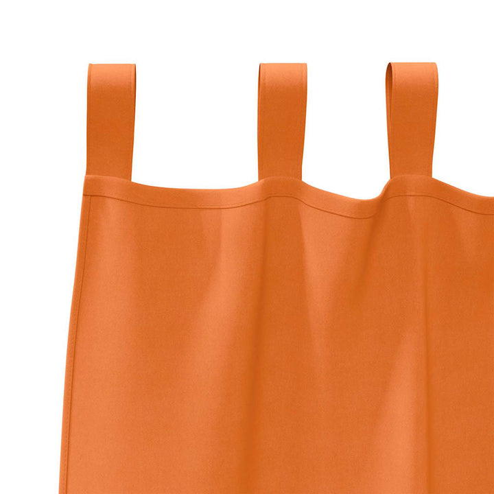Mørklægningsgardiner med ringe 2 stk. Lys Orange 225 x 140 cm