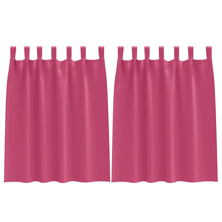 Mørklægningsgardiner med ringe 2 pcs Lys Pink 140 x 140 cm