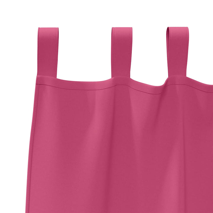 Mørklægningsgardiner med ringe 2 stk. Lys Pink 245 x 140 cm
