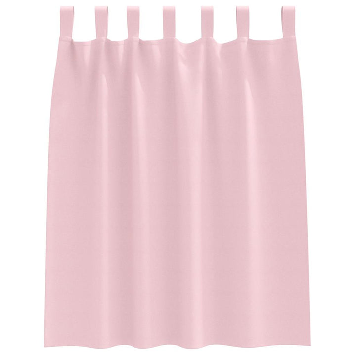Mørklægningsgardiner med ringe 2 pcs Lyserød 140 x 140 cm