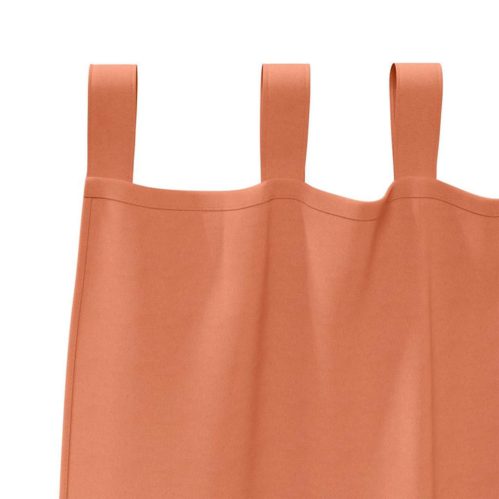 Mørklægningsgardiner med ringe 2 pcs Terrakotta 225 x 140 cm
