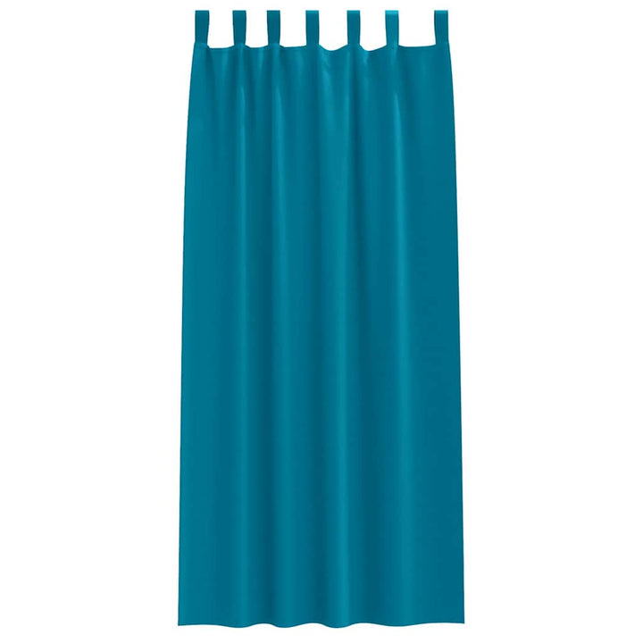 Mørklægningsgardiner med ringe 2 pcs Turkis 225 x 140 cm