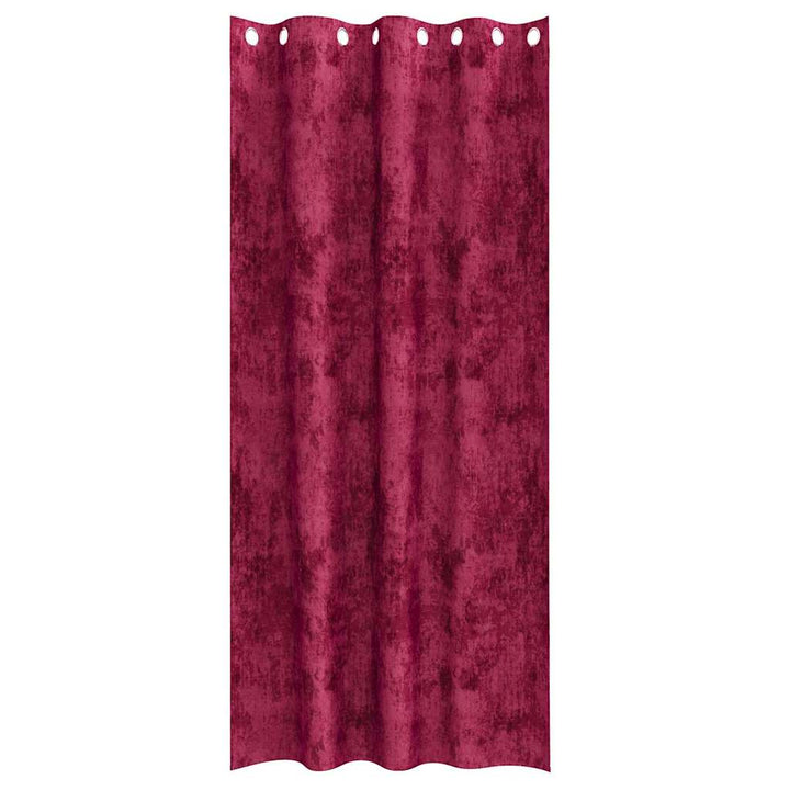 Velour Gardiner 2 stk. Vinrød 260 x 140 cm Fløjl
