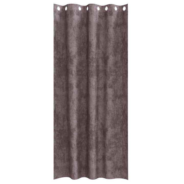 Velour Gardiner 2 stk. Brun 225 x 140 cm Fløjl