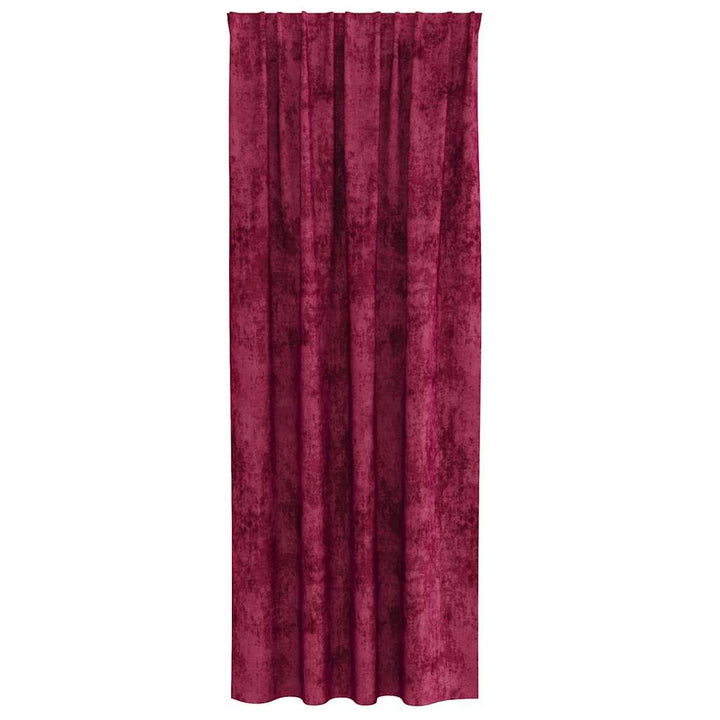 Velour Gardiner 2 stk. Vinrød 245 x 140 cm Fløjl