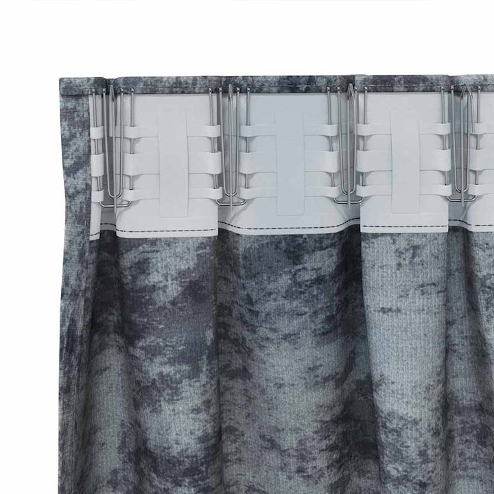 Velour Gardiner med gardiner 2 pcs Sølvgrå 140 x 140 cm Fløjl