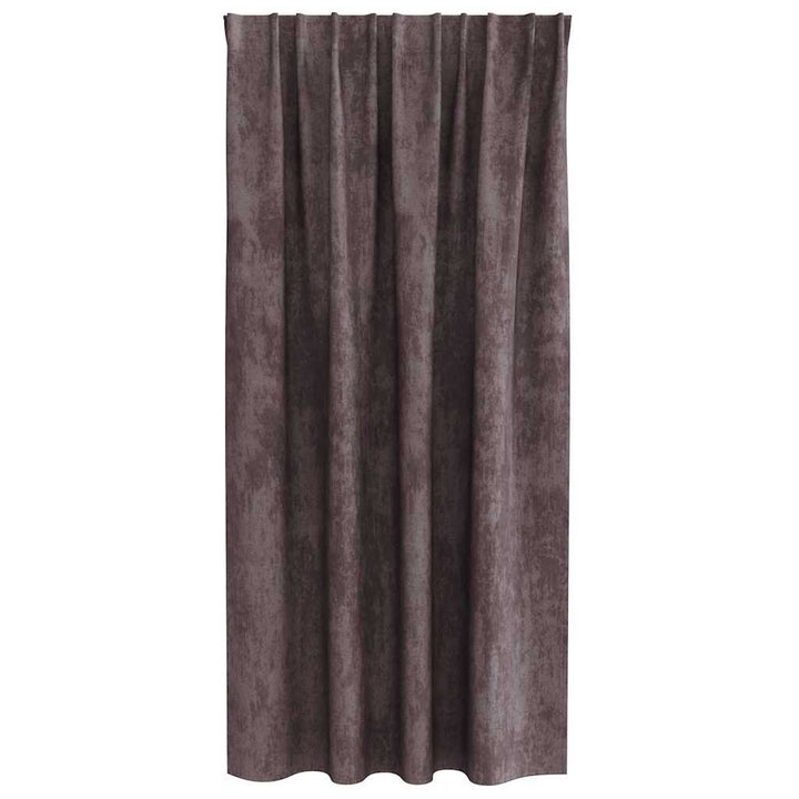Velour Gardiner 2 stk. Brun 175 x 140 cm Fløjl