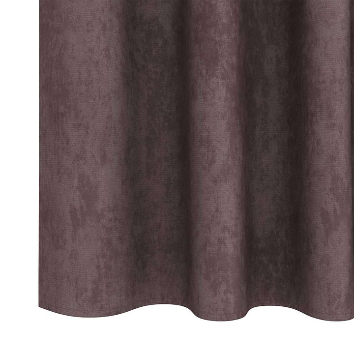 Velour Gardiner 2 stk. Brun 225 x 140 cm Fløjl
