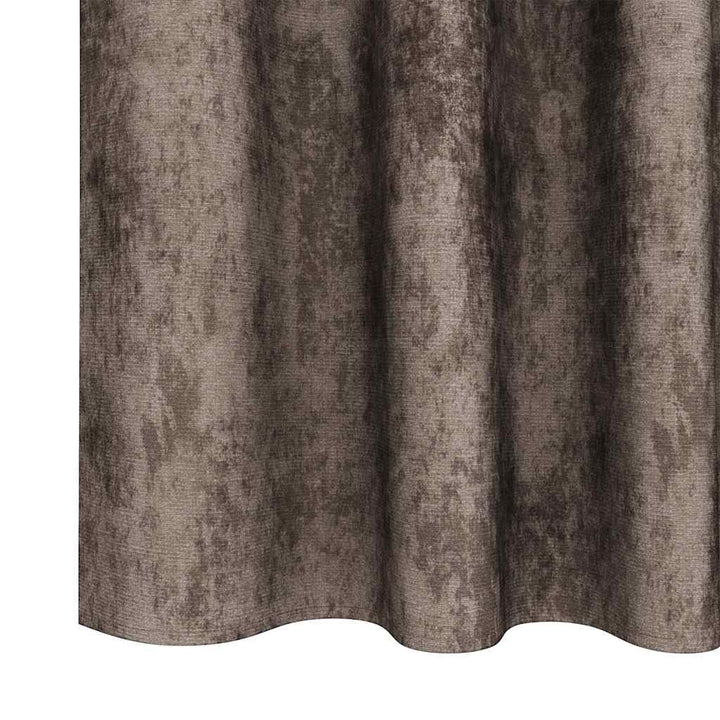 Velour Gardiner 2 stk. Cappuccino 225 x 140 cm Fløjl