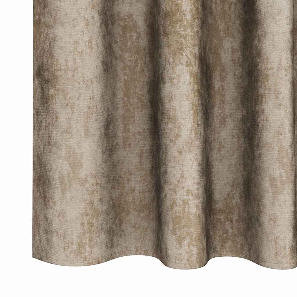 Velour Gardiner 2 stk. champagnefarvet 175 x 140 cm Fløjl