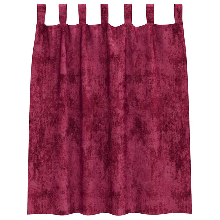 Velour Gardiner med gardiner 2 pcs Vinrød 140 x 140 cm Fløjl