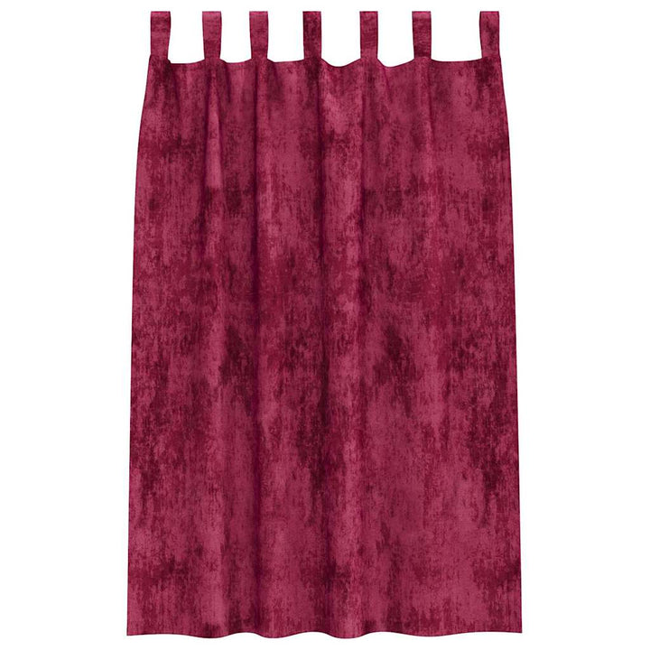 Velour Gardiner med gardiner 2 pcs Vinrød 175 x 140 cm Fløjl