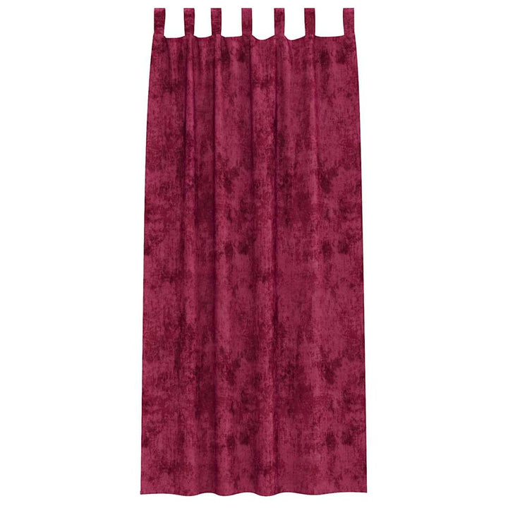 Velour Gardiner med gardiner 2 pcs Vinrød 225 x 140 cm Fløjl