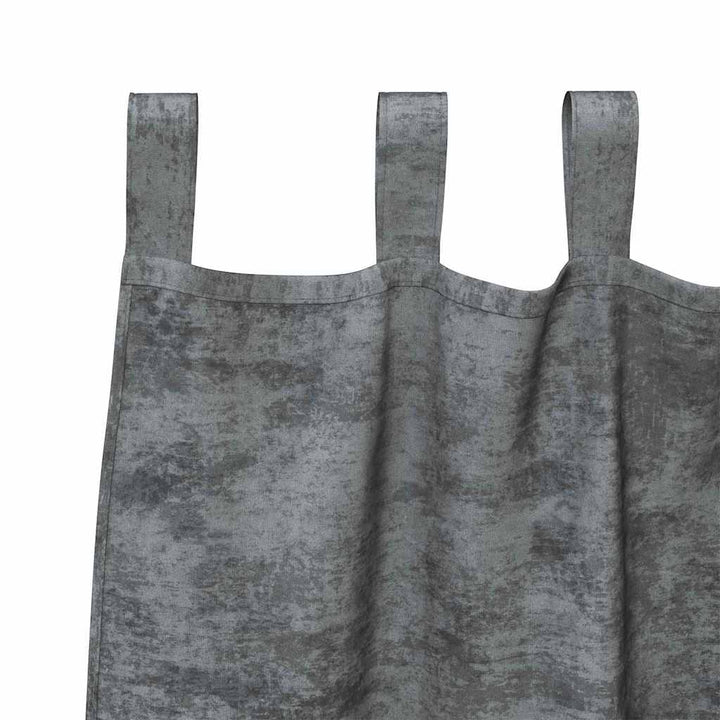 Velour Gardiner med gardiner 2 pcs Grå 175 x 140 cm Fløjl