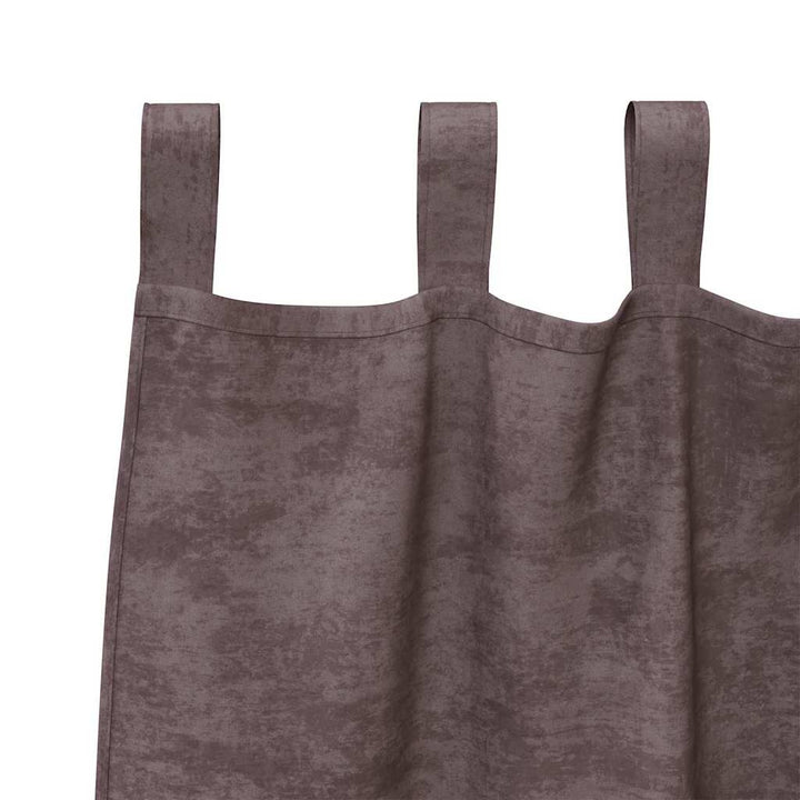 Velour Gardiner med gardiner 2 pcs Brun 260 x 140 cm Fløjl