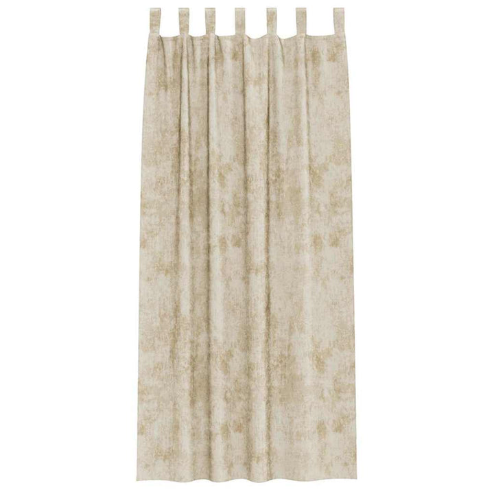 Velour Gardiner med gardiner 2 pcs Creme 245 x 140 cm Fløjl
