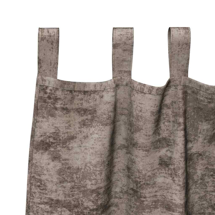 Velour Gardiner 2 stk. Cappuccino 225 x 140 cm Fløjl
