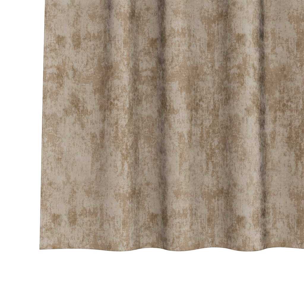 Velour Gardiner 2 pcs champagnefarvet 260 x 140 cm Fløjl