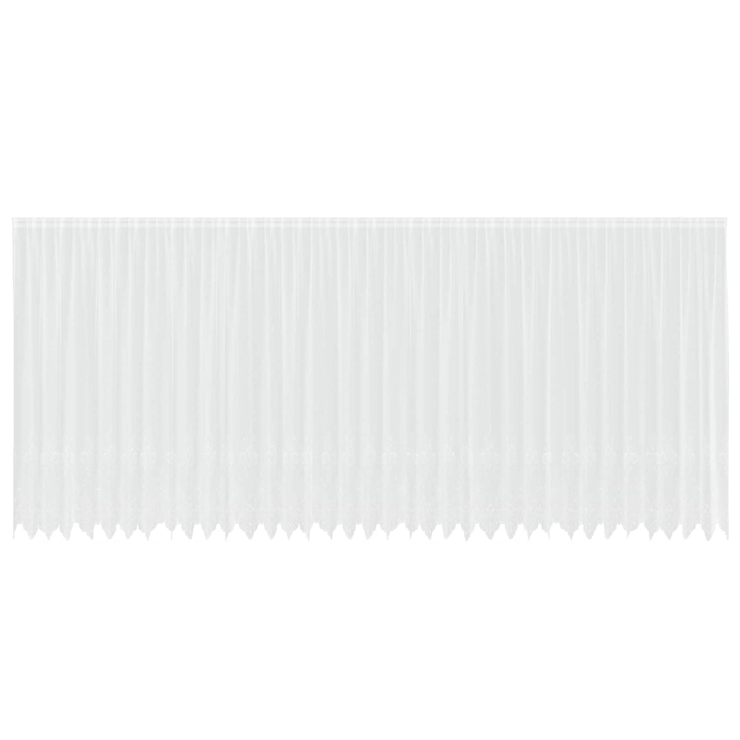 Lace Gardin med gardiner Hvid 900 x 240 cm Polyester
