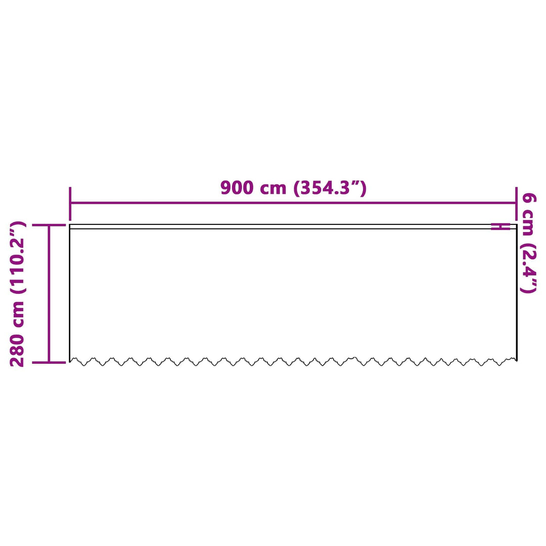 Lace Gardin med gardiner Blomstret Hvid 280 x 900 cm Polyester