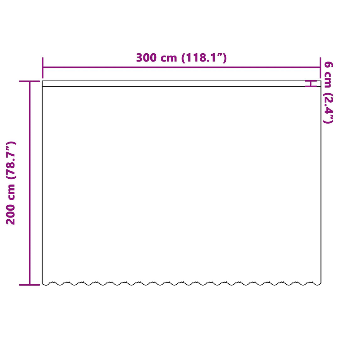 Lace Gardin med gardiner Blomstret Hvid 200 x 300 cm Polyester
