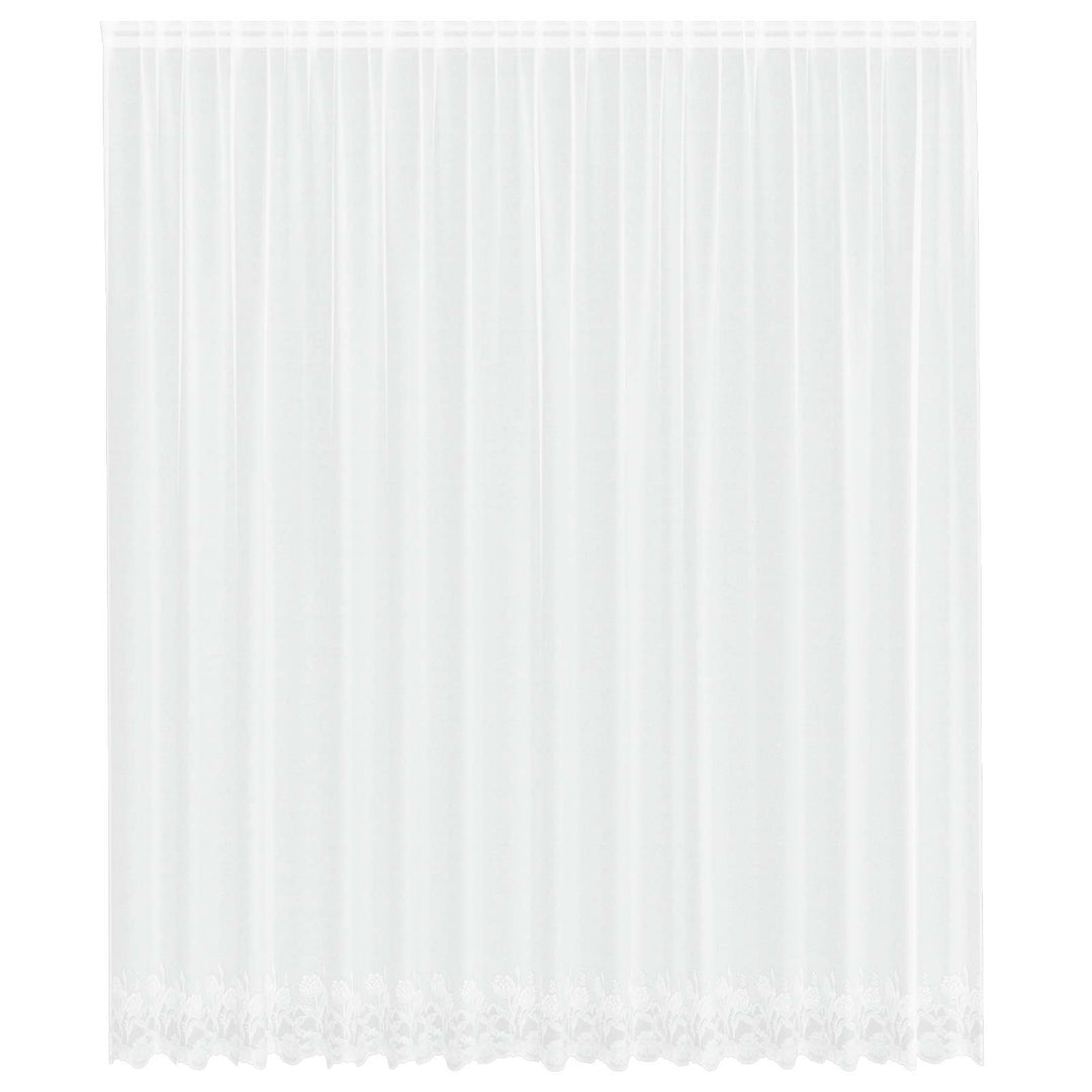 Lace Gardin med gardiner Hvid 400 ×300 cm Polyester