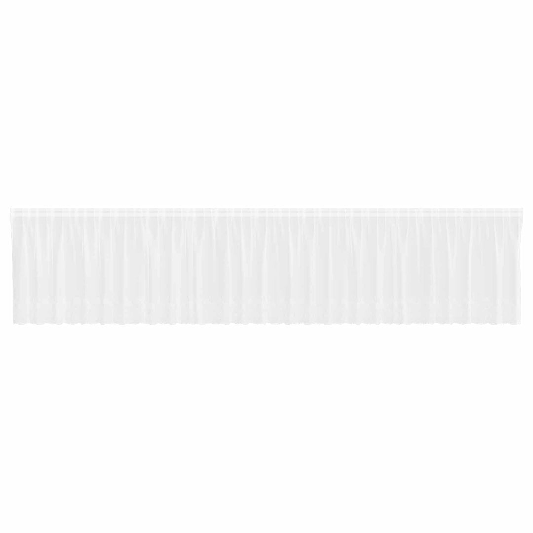 Lace Gardin med gardiner Blomstret Hvid 180 x 750 cm Polyester