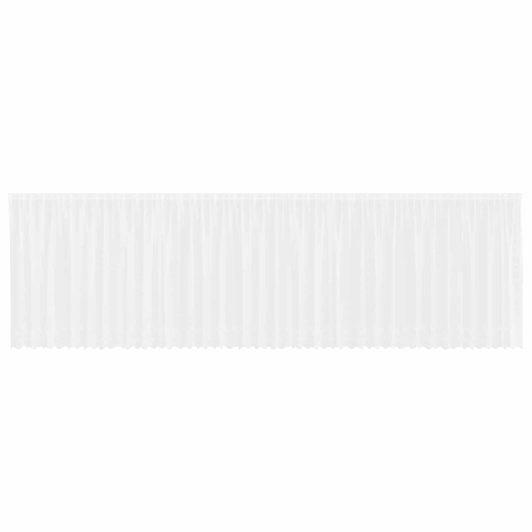 Lace Gardin med gardiner Hvid 900 x 140 cm Polyester