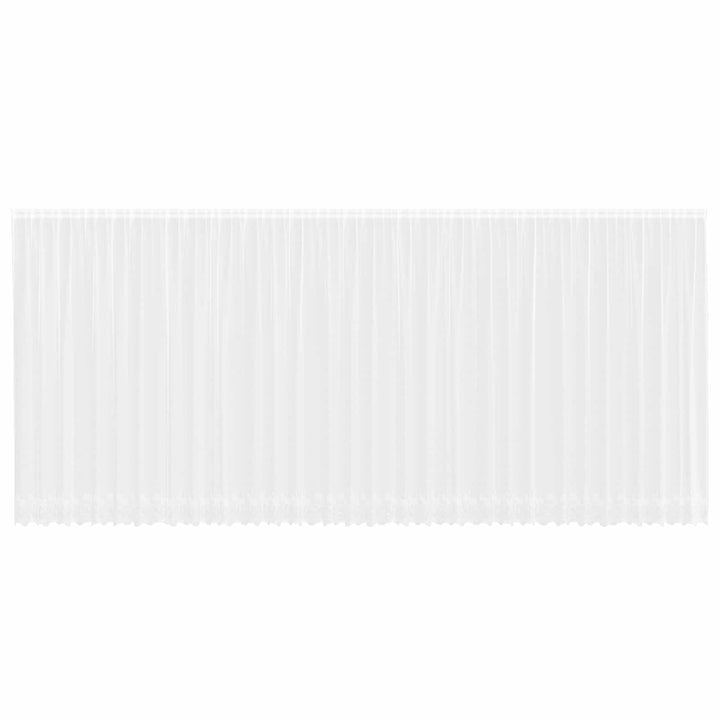Lace Gardin med gardiner Blomstret Hvid 220 x 900 cm Polyester