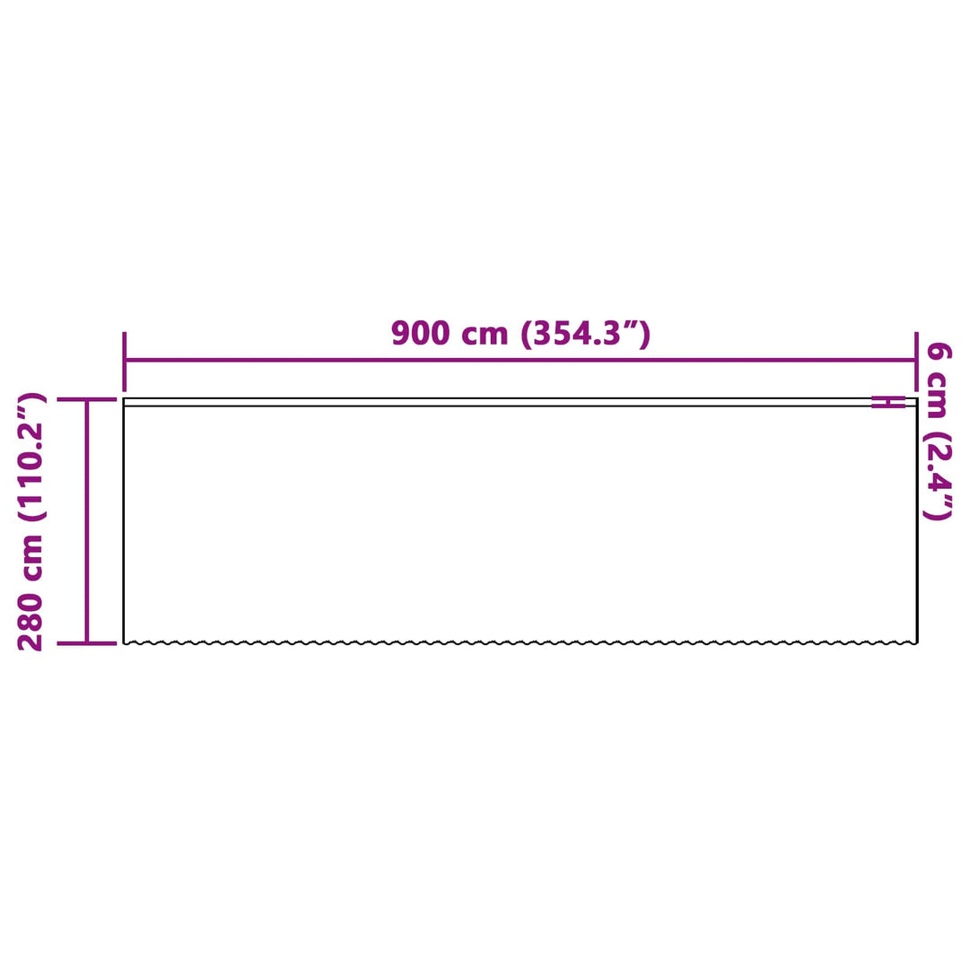 Lace Gardin med gardiner Blomstret Hvid 280 x 900 cm Polyester