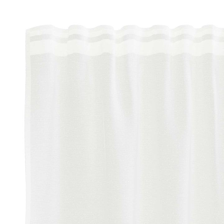Lace Gardin med gardiner Hvid 1200 x 140 cm Polyester