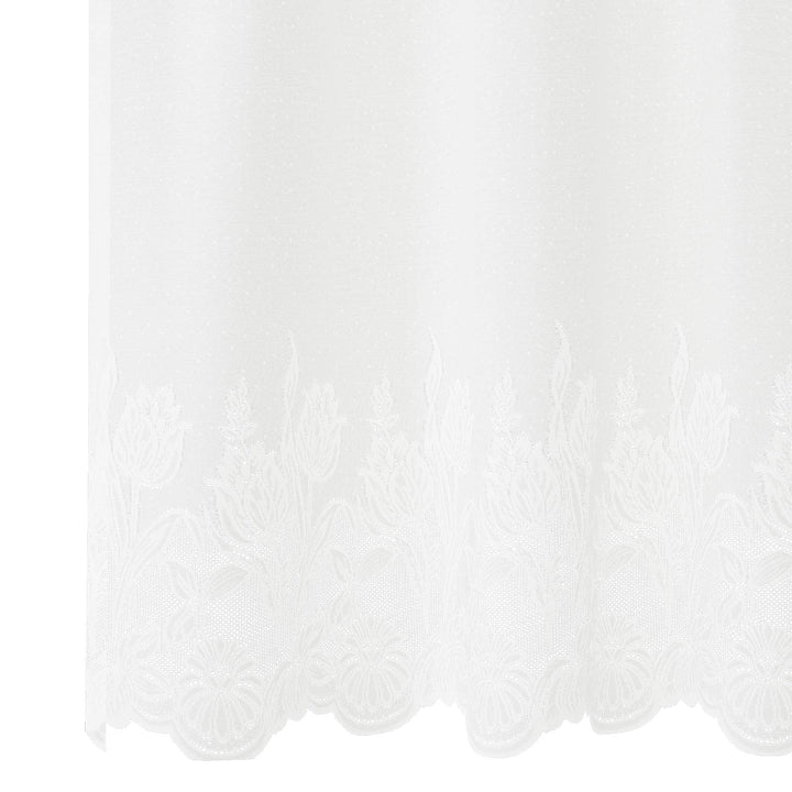 Lace Gardin med gardiner Hvid 1200 x 140 cm Polyester