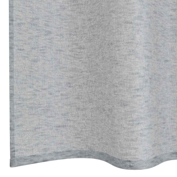 Voile Gardin 2 stk. Mørkegrå 140 x 140 cm Polyester