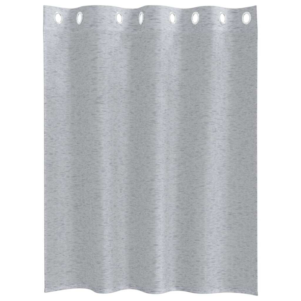Voile Gardin 2 stk. Mørkegrå 140 x 140 cm Polyester