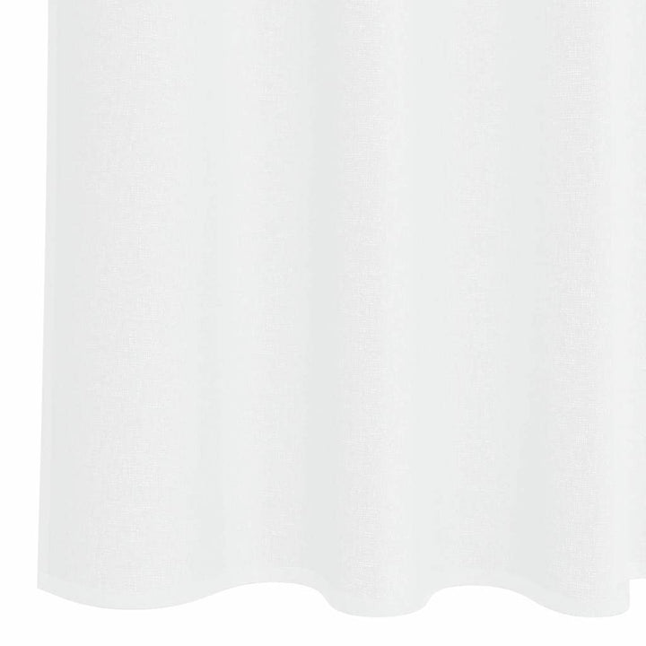 Voile Gardin med gardiner 2 pcs Hvid 175 x 140 cm Polyester