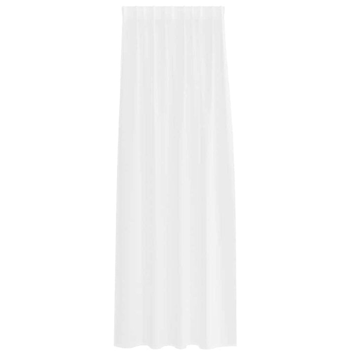 Voile Gardin 2 stk. Hvid 245 x 140 cm Polyester