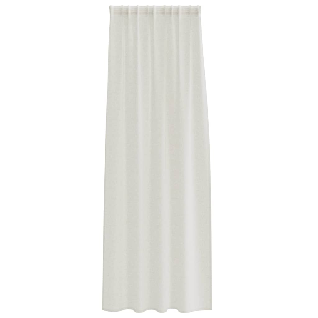 Voile Gardin 2 stk. Creme 245 x 140 cm Polyester