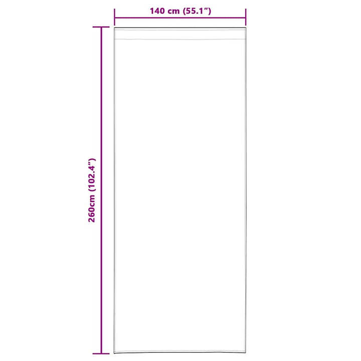 Voile Gardin 2 stk. Sandfarvet 260 x 140 cm Polyester