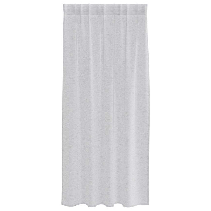 Voile Gardin med gardiner 2 pcs Lysegrå 175 x 140 cm Polyester