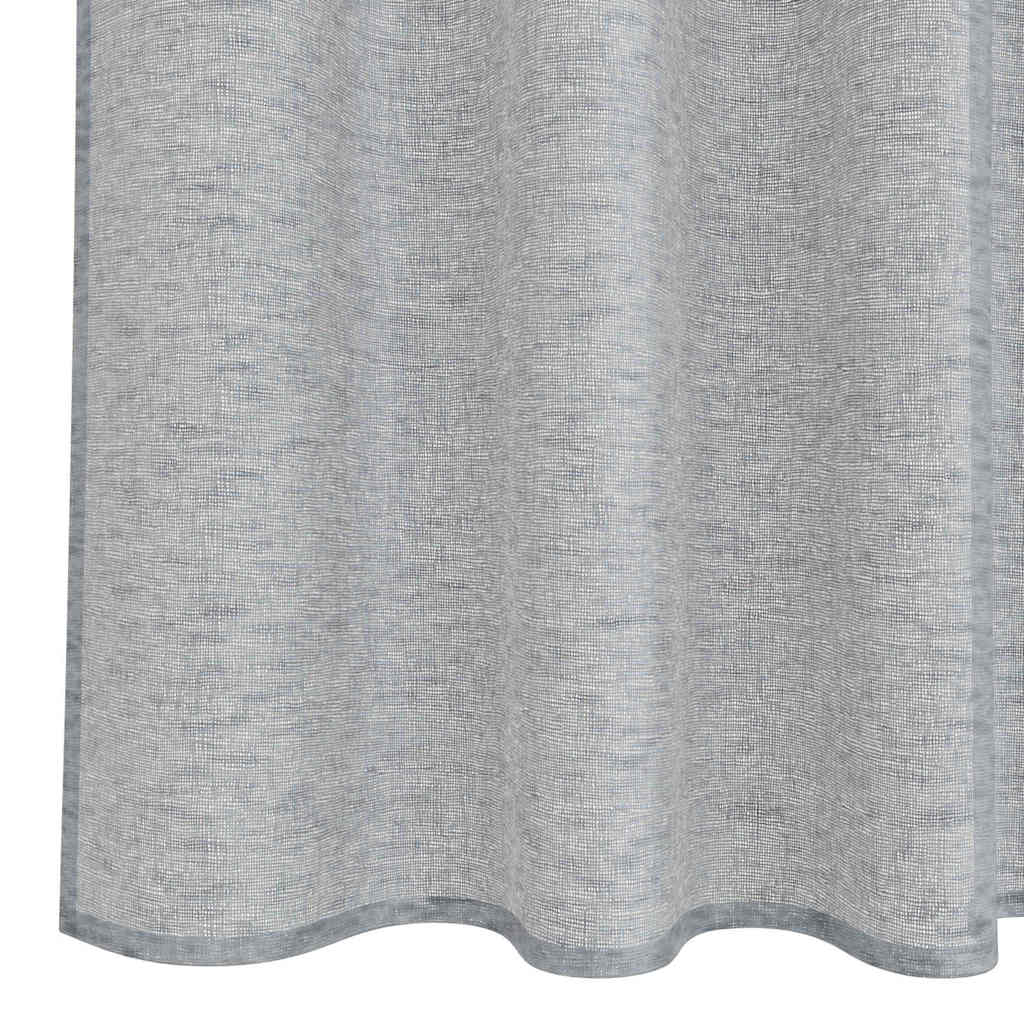 Voile Gardin med gardiner 2 pcs Mørkegrå 140 x 140 cm Polyester