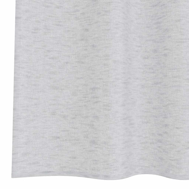 Voile Gardin med gardiner 2 pcs Lysegrå 140 x 140 cm Polyester