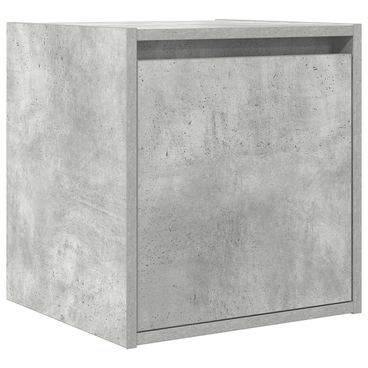 væghængt sengebord 38x34x40 cm betongrå