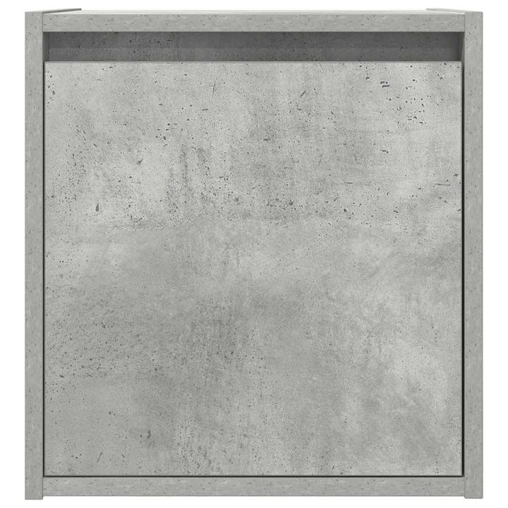 væghængt sengebord 38x34x40 cm betongrå